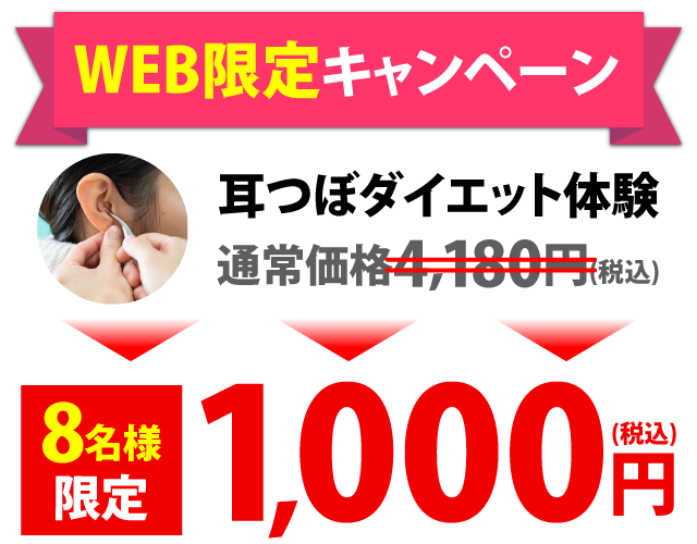 Web限定の申し込みで通常価格4,180円(税込み)
		→1000円(税込み)